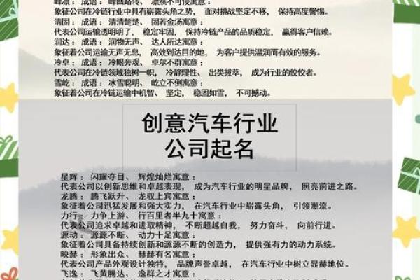 运输公司命名的创意灵感与实用技巧 运输公司命名的创意灵感与实用技巧