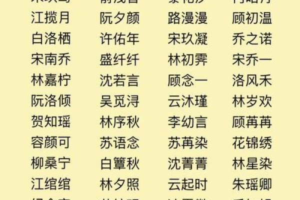 这些好听的名字，适合每一个独特的你