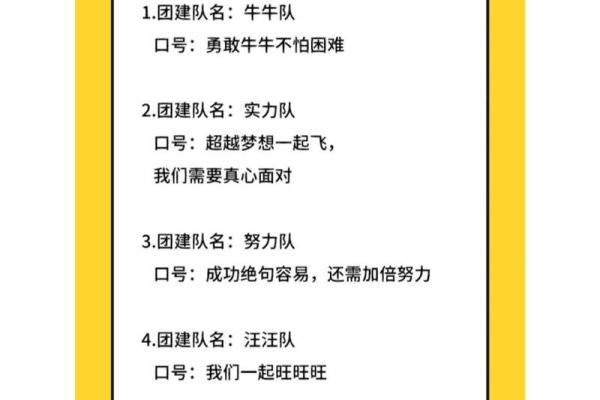 有创意的小队名字让团队更具魅力 有创意的小队名字让团队更具魅力