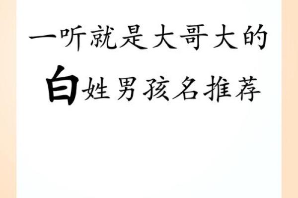 如何为白姓取一个有意义的名字 如何为白姓取一个有意义的名字