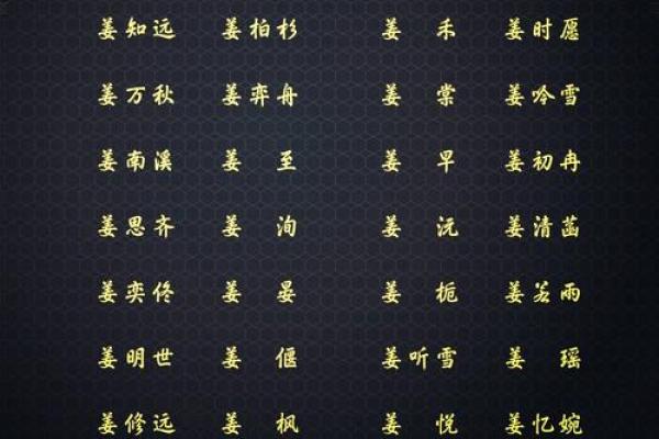 姜名字大全集：为宝宝挑选寓意深远的姜姓名字灵感