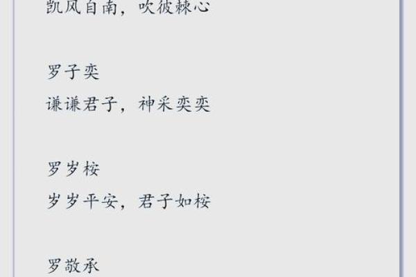 如何为姓罗的宝宝取一个既有意义又独特的名字 如何为姓罗的宝宝取一个既有意义又独特的名字