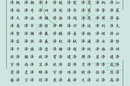 泽字在名字中的文化象征意义