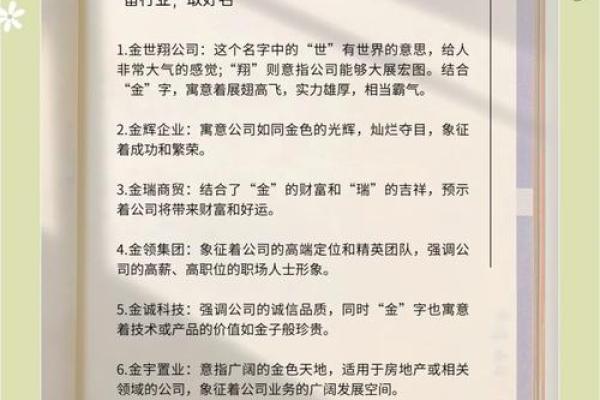 如何为公司起个独特且吸引人的名字 如何为公司起个独特且吸引人的名字