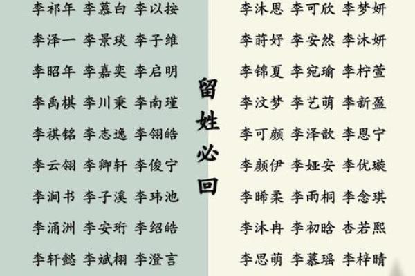 李姓宝宝起名指南:独特又寓意深远的命名推荐 李姓宝宝起名指南:独特又寓意深远的命名推荐