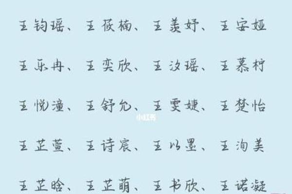 为王姓女孩挑选一个有意义的名字 为王姓女孩挑选一个有意义的名字