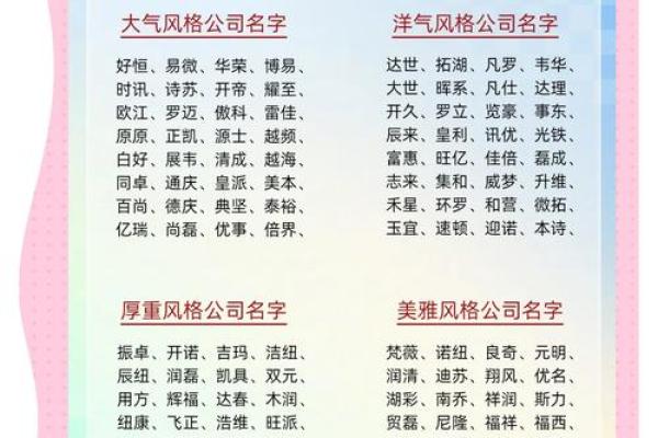 一人公司起名技巧：如何打造独特又有吸引力的公司名称