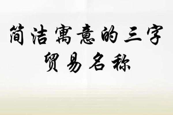 三字商贸公司命名技巧解析