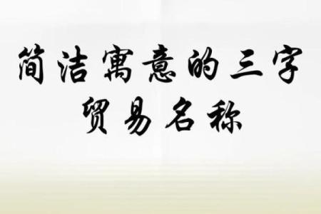 三字商贸公司命名技巧解析