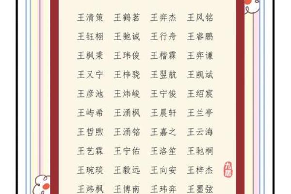 王字男孩名字的独特寓意与选取技巧 王字男孩名字的独特寓意与选取技巧