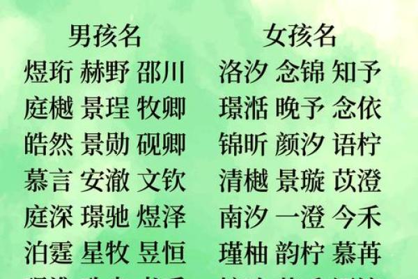 与自然同行:赋予孩子一个充满自然气息的名字 与自然同行:赋予孩子一个充满自然气息的名字
