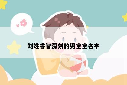 刘姓睿智深刻的男宝宝名字
