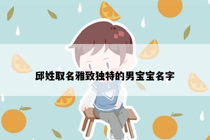 邱姓取名雅致独特的男宝宝名字