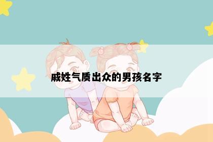 戚姓气质出众的男孩名字