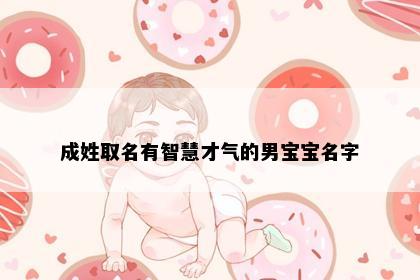 成姓取名有智慧才气的男宝宝名字