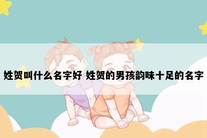 姓贺叫什么名字好 姓贺的男孩韵味十足的名字