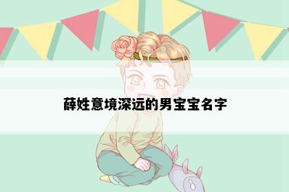 薛姓意境深远的男宝宝名字