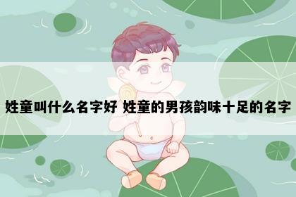 姓童叫什么名字好 姓童的男孩韵味十足的名字