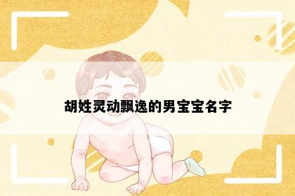 胡姓灵动飘逸的男宝宝名字
