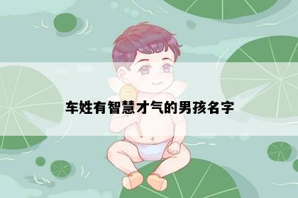 车姓有智慧才气的男孩名字