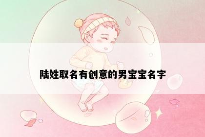 陆姓取名有创意的男宝宝名字