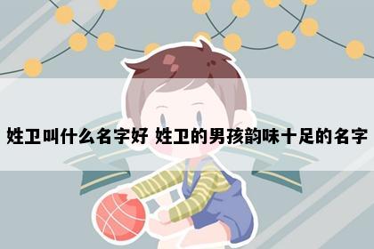 姓卫叫什么名字好 姓卫的男孩韵味十足的名字