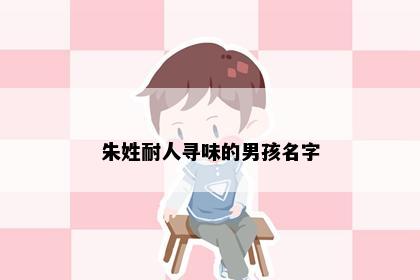 朱姓耐人寻味的男孩名字