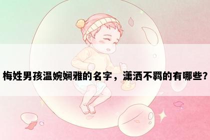 梅姓男孩温婉娴雅的名字，潇洒不羁的有哪些？