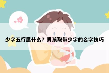 少字五行属什么？男孩取带少字的名字技巧