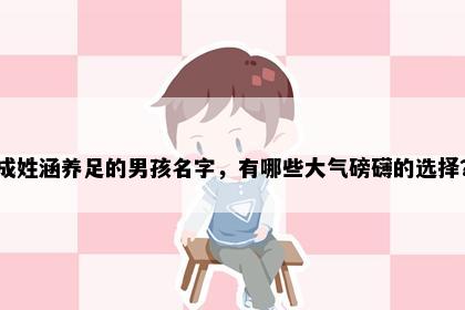 成姓涵养足的男孩名字，有哪些大气磅礴的选择？